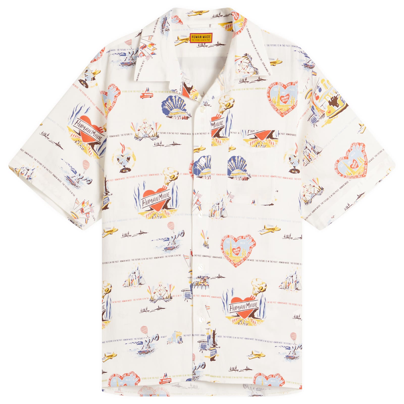 Human Made Men's Polo Tiger Bear White - Curated Menswear