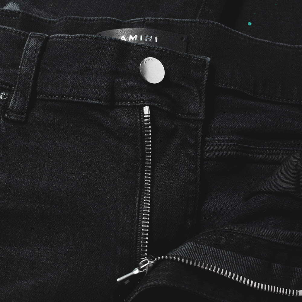 Amiri jeans black and white clearance