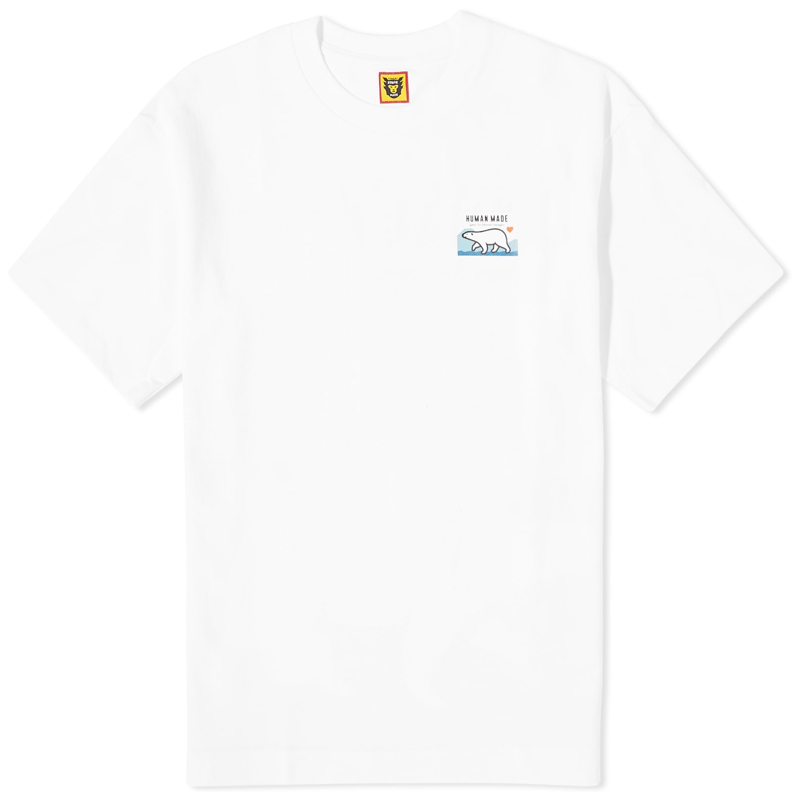 Human Made Polar Bear Print T-Shirt White | END.