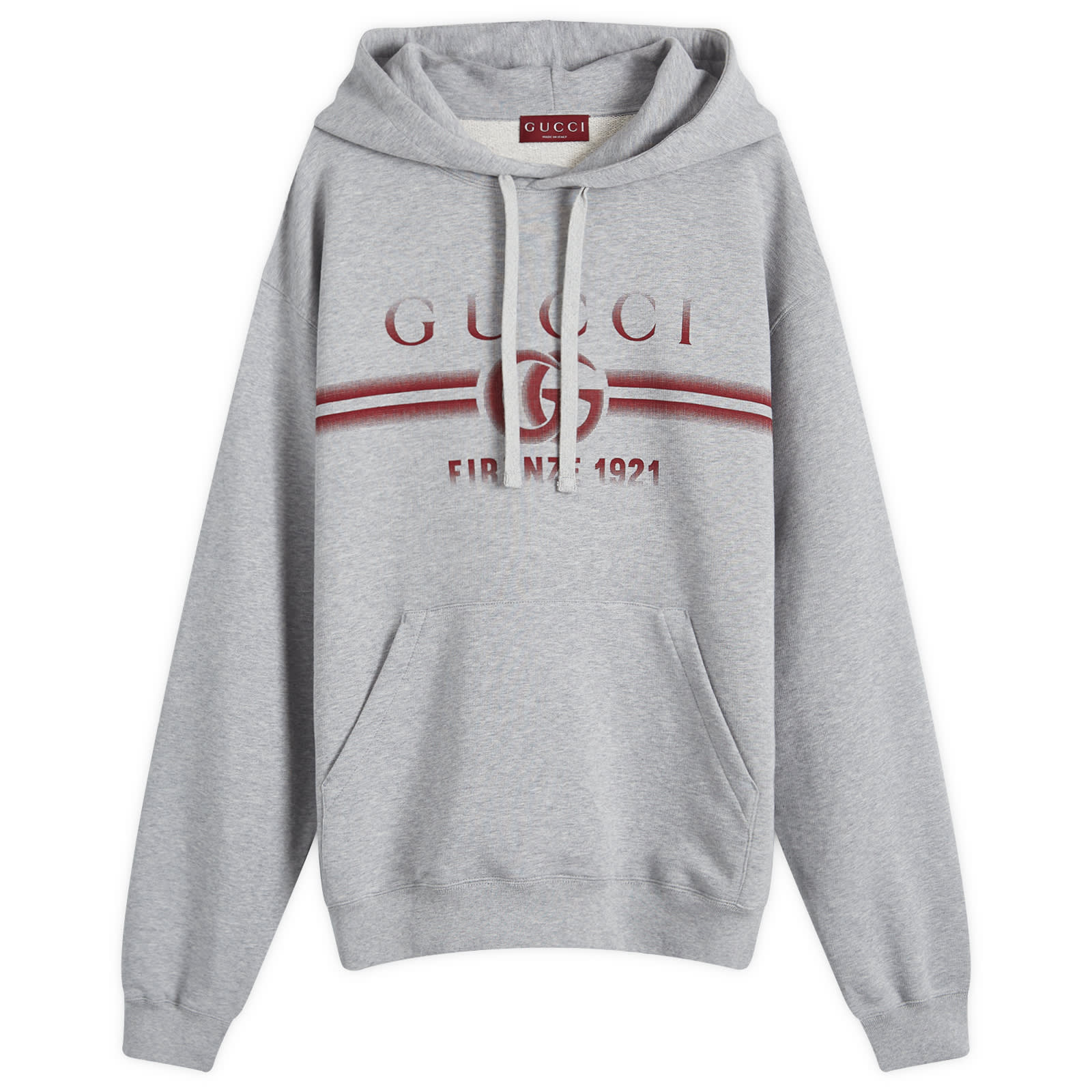 Gucci Interlocking Logo Hoodie Grey Melange | END. (US)