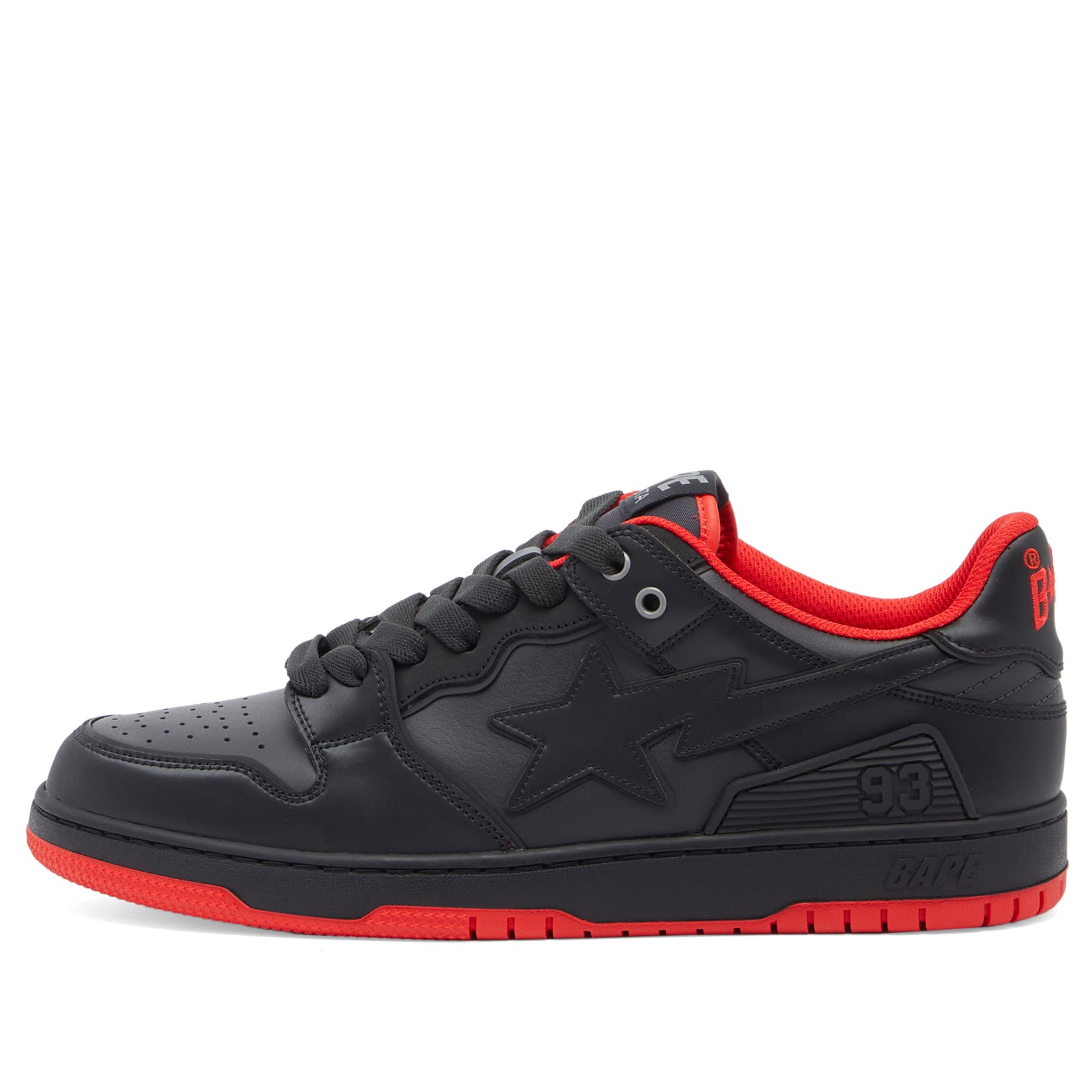 A Bathing Ape Men's Skull Sta #2 Sneaker Black - Curated