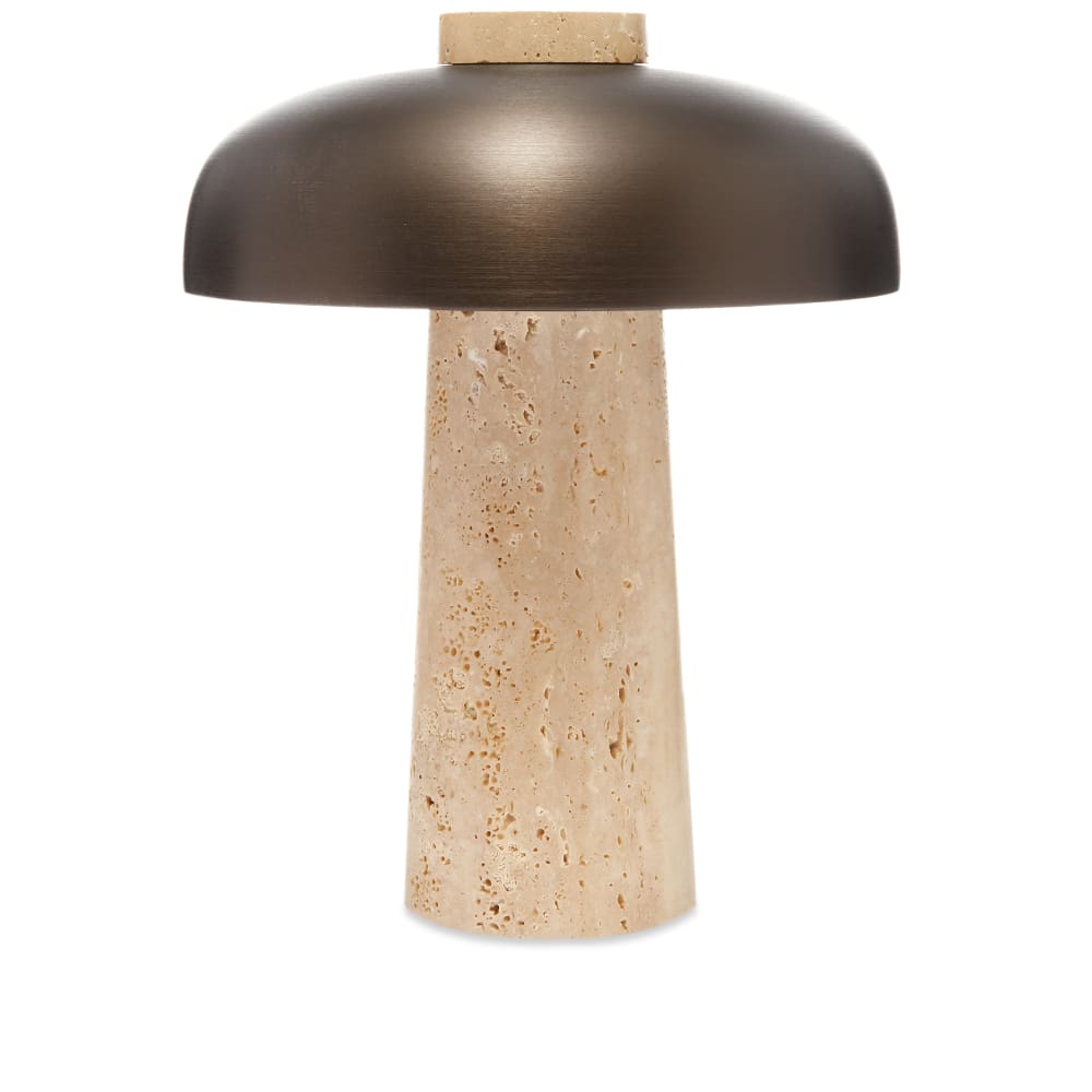 Menu Reverse Travertine Table Lamp Bronzed Brass END. (AU)