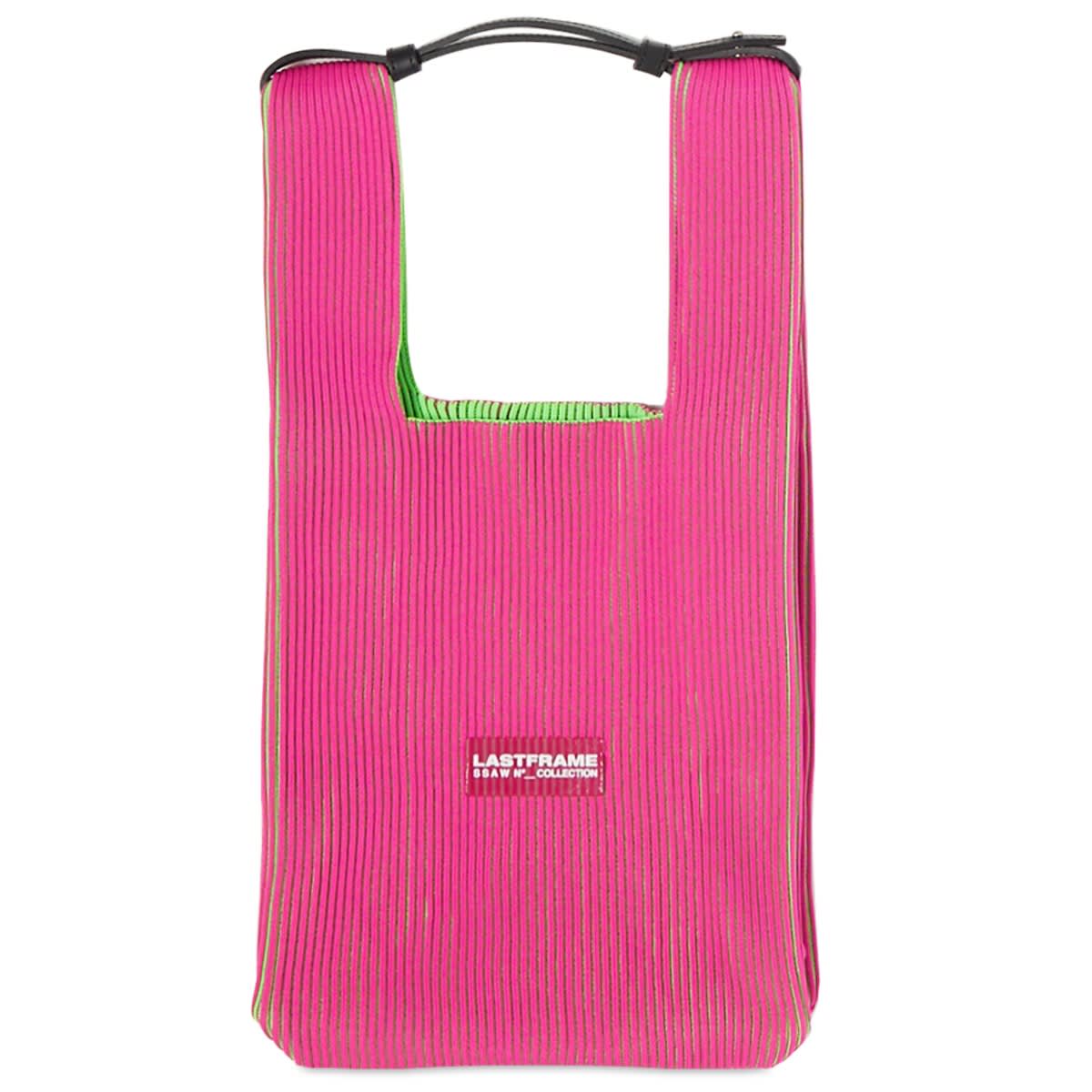 LASTFRAME Two Tone Okamochi Bag Medium Fuchsia Pink & Neon