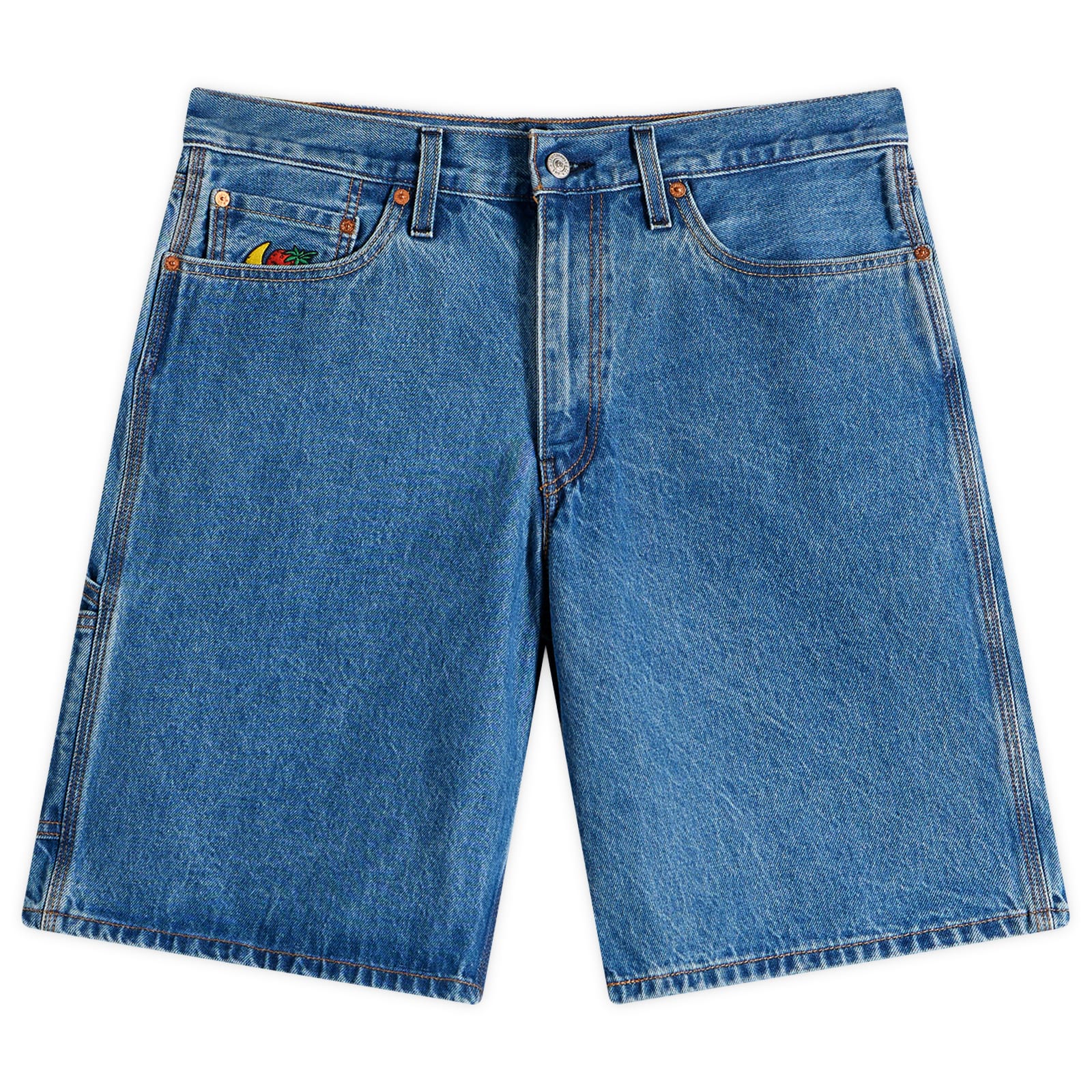 Levi’s Men’s x Sky High Farm Universe Utility Shorts Mid Stone Wash