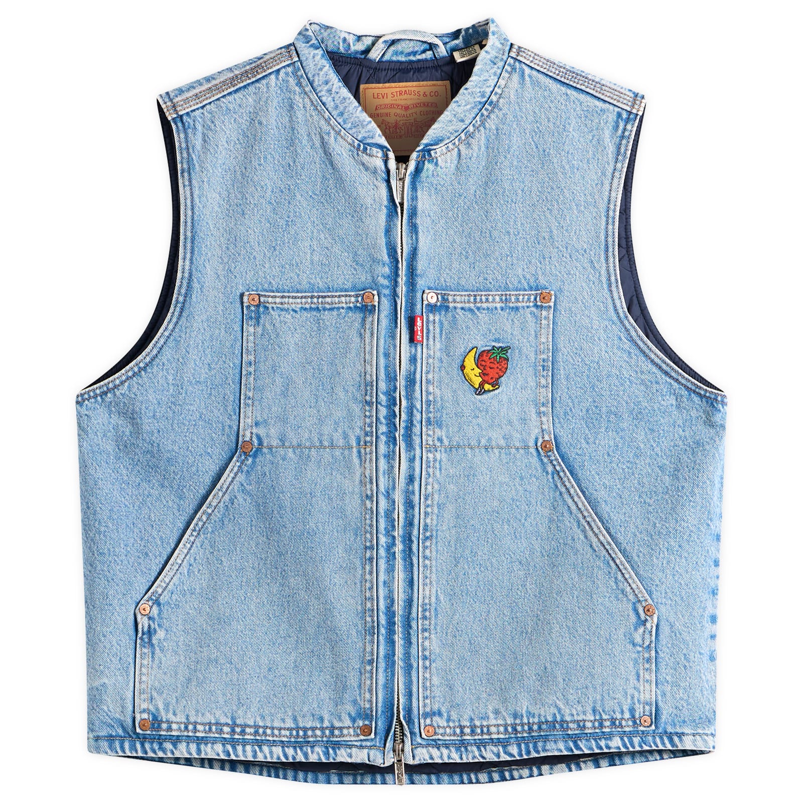 Levi’s Men’s x Sky High Farm Universe Vest Mid Stone Wash
