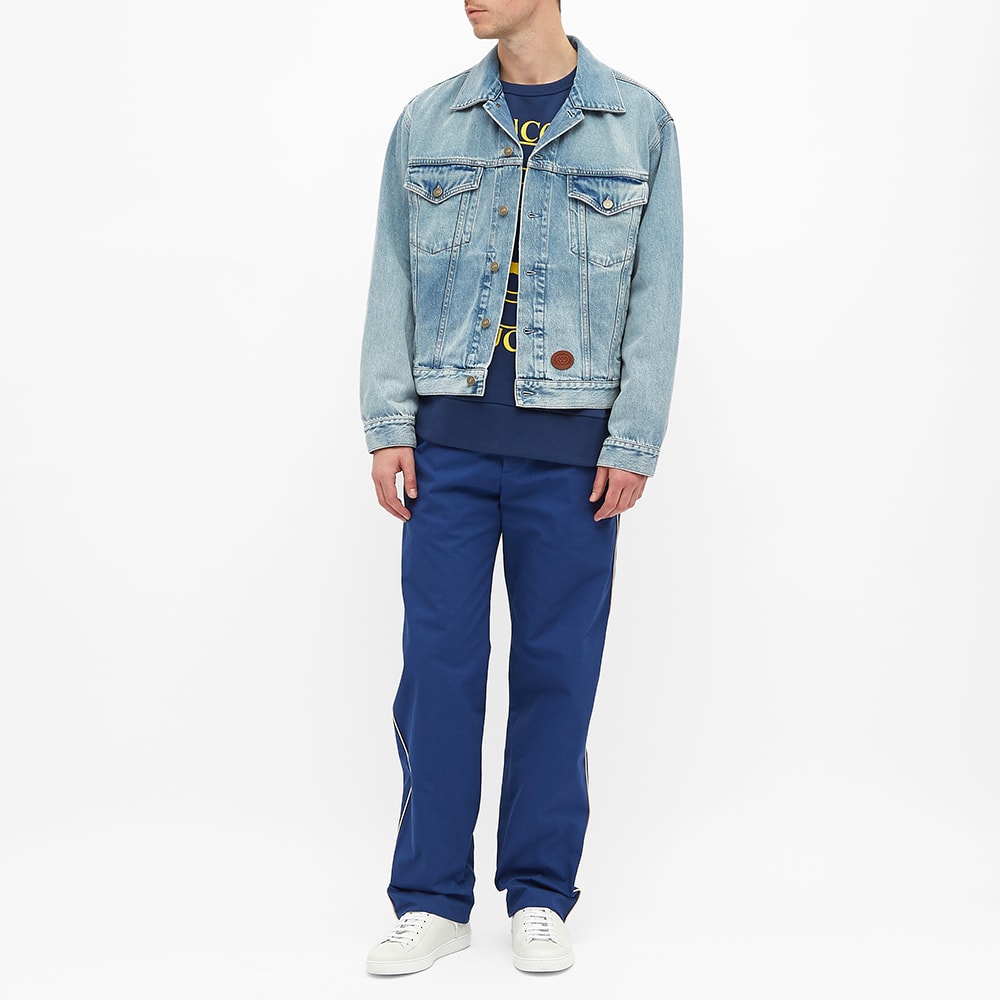 gucci logo denim jacket