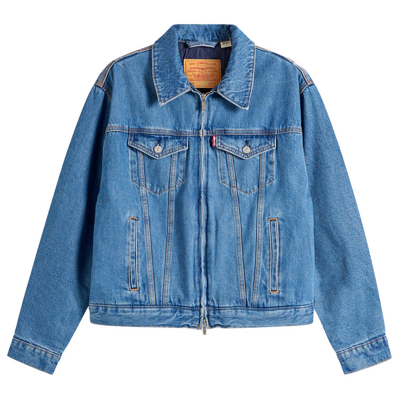 Levi’s Men’s x Sky High Farm Universe Zip Trucker Jacket Mid Stone Wash