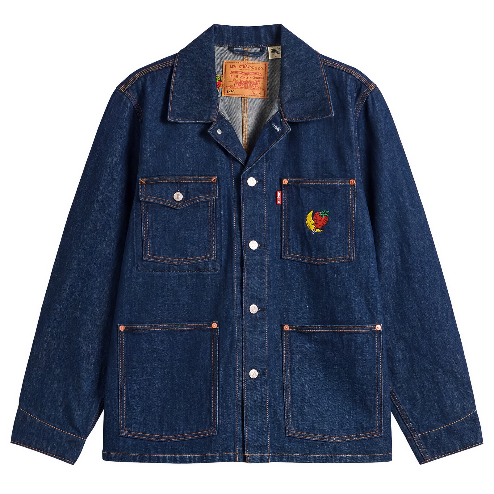 Levi’s Men’s x Sky High Farm Universe Chore Coat Resin Rinse