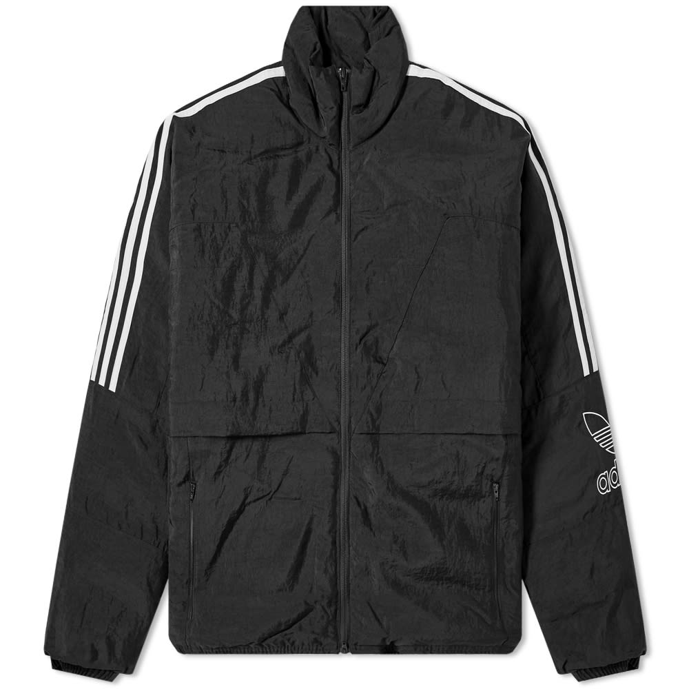 adidas trefoil jacket black