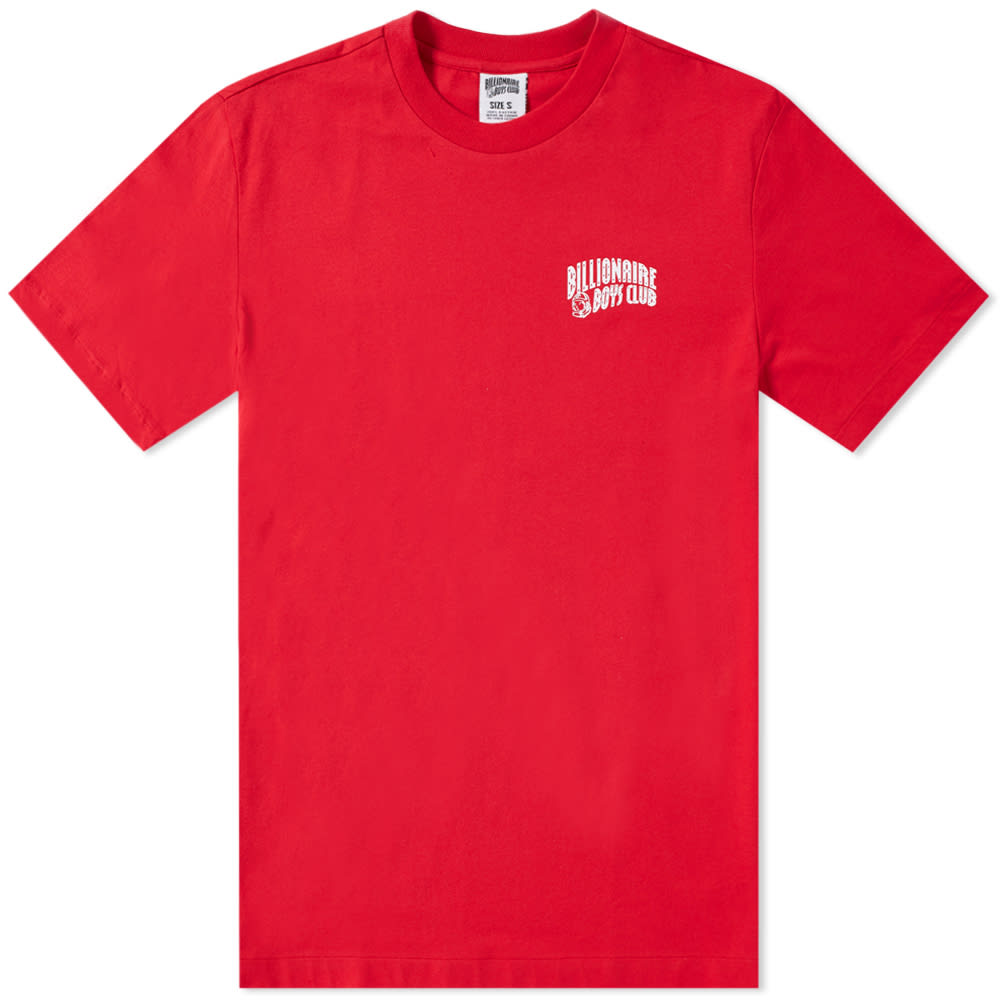 Minimally constructed but not to fade into the background, streetwear label Billionaire Boys Club deliver their logo tee dressed in vibrant racing red. The brand’s famed moniker is stamped to the chest of this simple style, along with the ‘helmet head’ appliqué to the sleeve and animated astronaut on the reverse. Enrich your wadrobe with this upbeat basic, sure to make an impression.

100% Cotton
Ribbed Crewneck
Printed Branding
Astronaut Appliqué