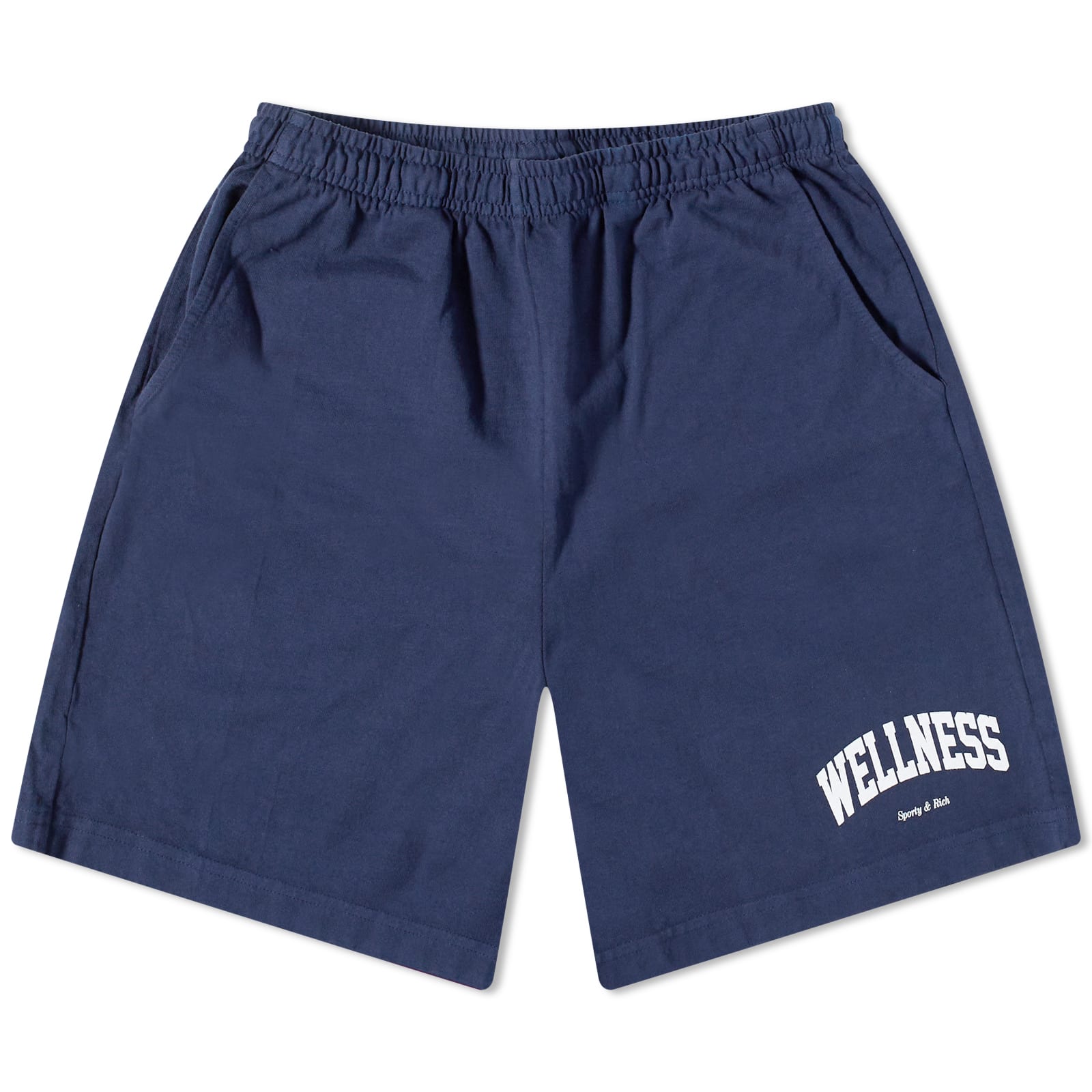Sporty & Rich Wellness Ivy Gym Shorts Navy & White END. (GB)