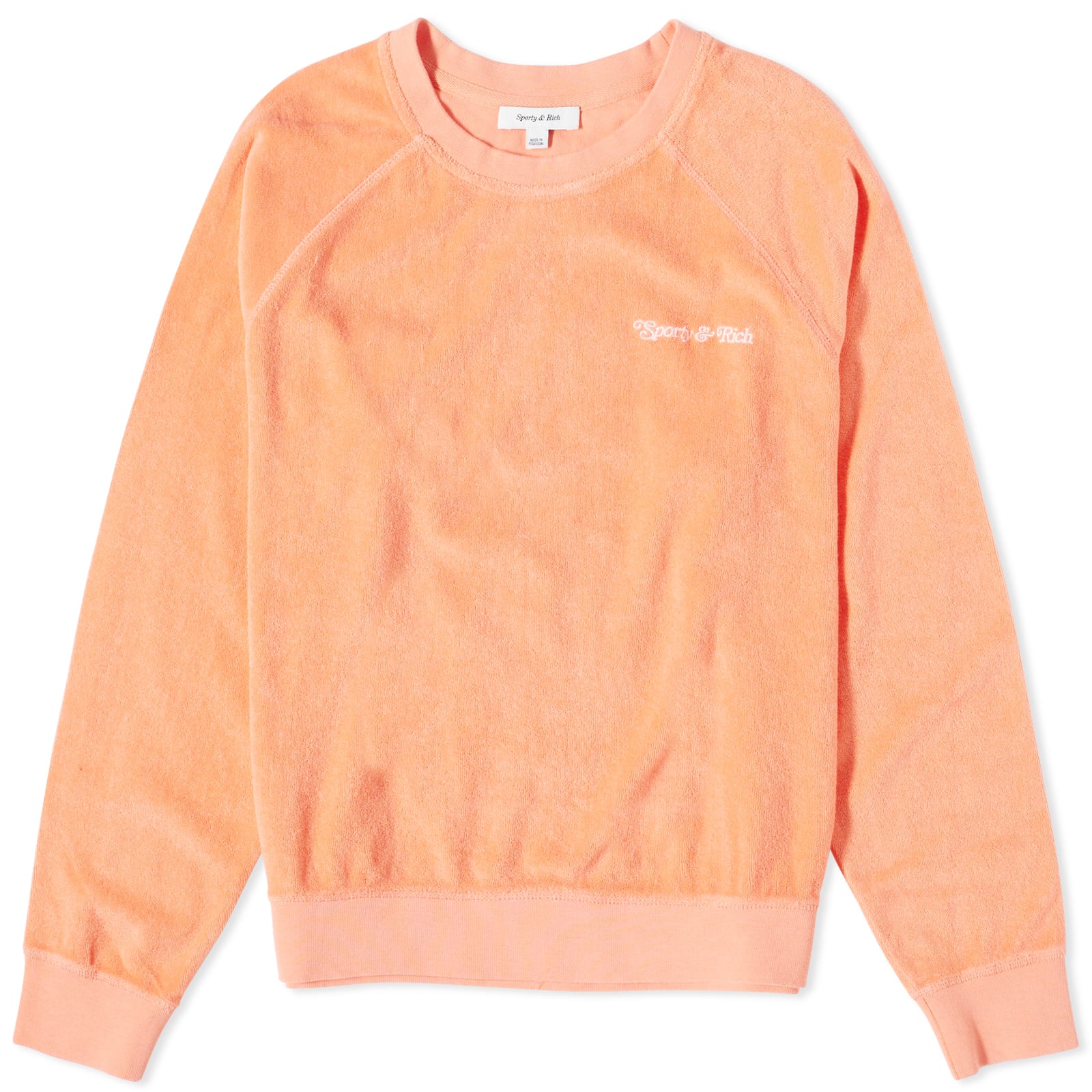 スウェット・トレーナー Sporty & Rich New York Tennis Club Man to Man Melon CR971ML ☆Sporty & Rich☆ New York Tennis Club Sweatshirt Melon CR97