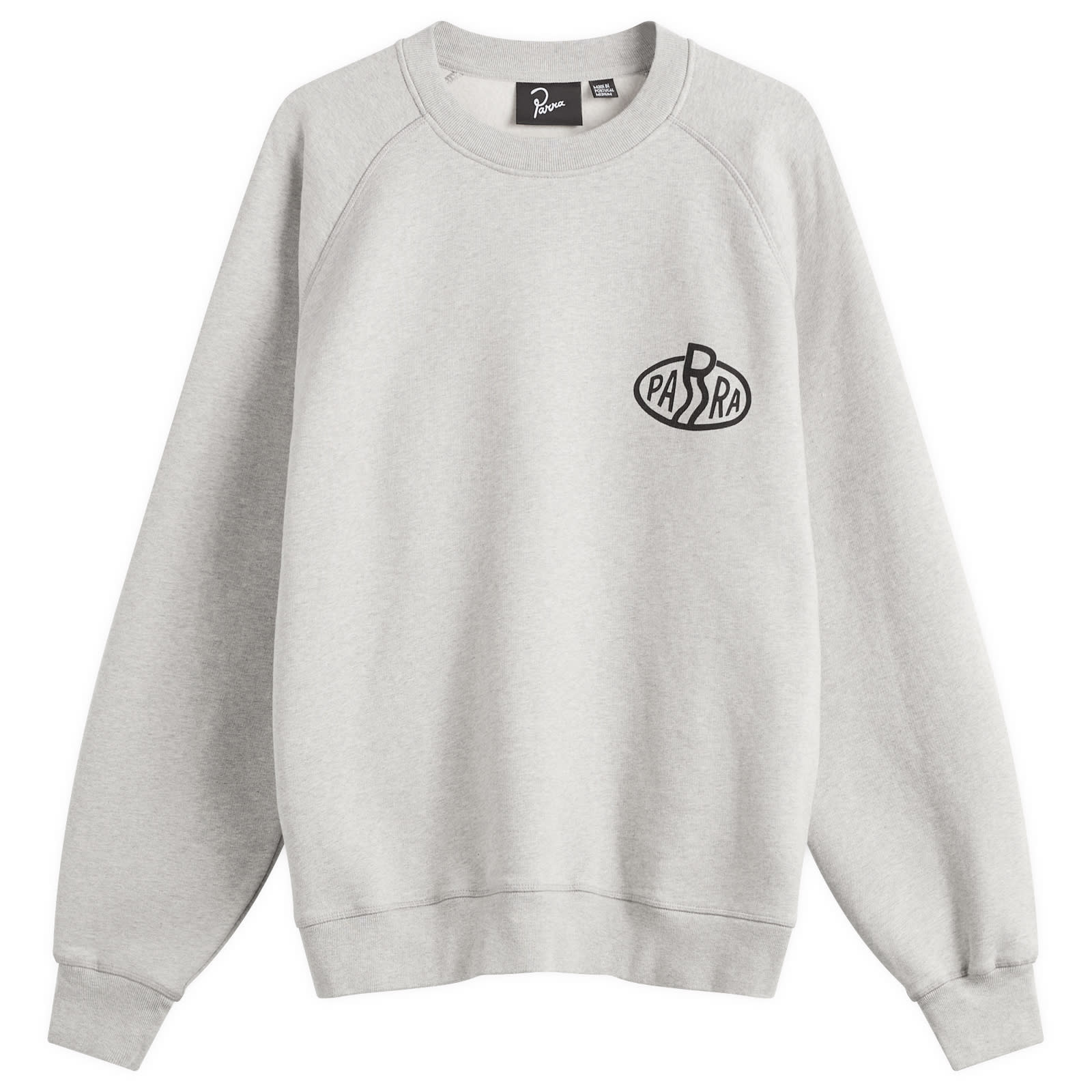 By Parra Men’s Legs Logo Crew Sweatshirt Heather Grey