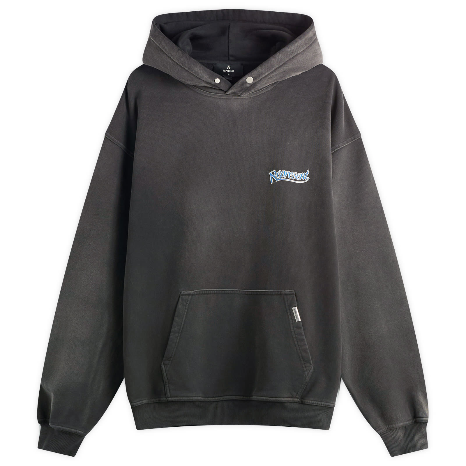 Represent Men’s Showcasing Hoodie Stained Black
