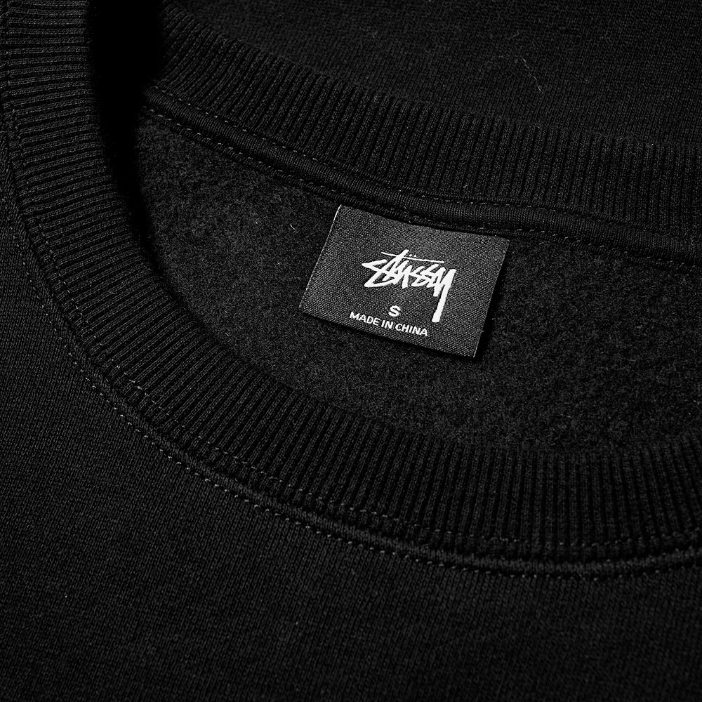 Stussy Surf & Sport Crew Sweat Black | END.