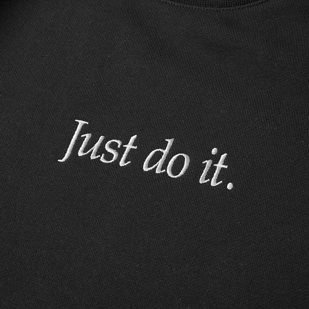 Nike Just Do It Heavyweight Crew Sweat Black & White | END. Nike. Just Do It.