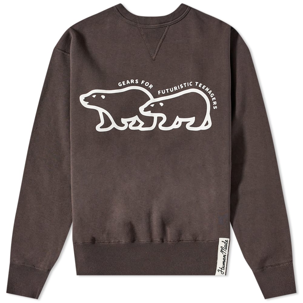 トップス HUMAN MADE Bear Raglan Knit Sweater Human Made Polar Bear Crew Sweat Black | END. (SG)