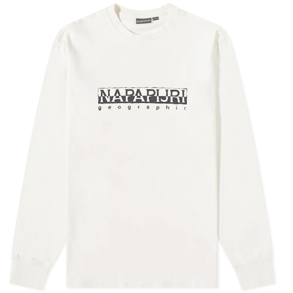 Napapijri Long Sleeve Sox Box T-Shirt White | END. (US)