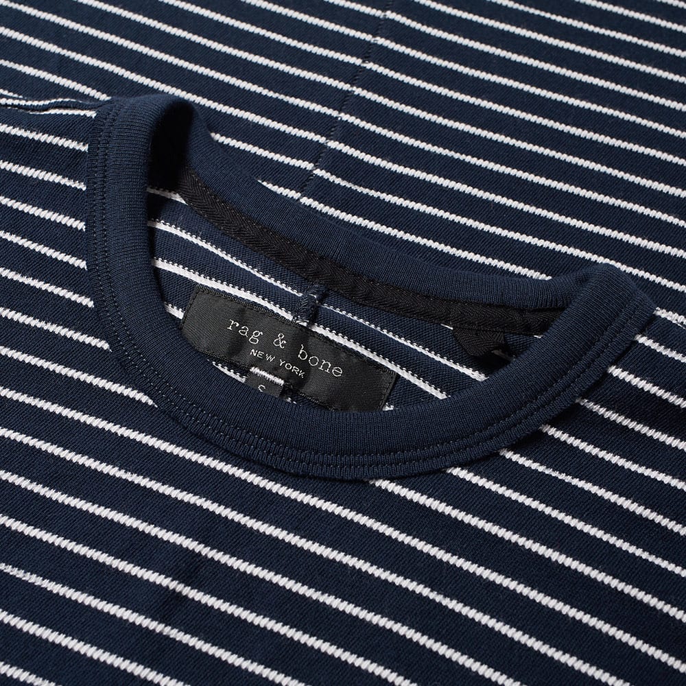 Rag & Bone Striped Tee Deep Navy & Ivory | END. (US)