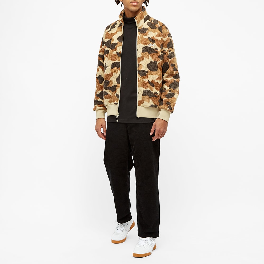 Stussy fleece jacket camo clearance