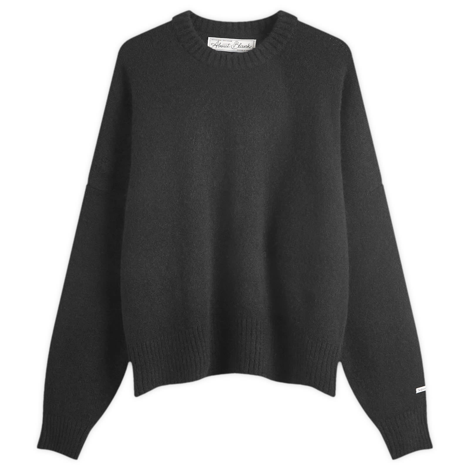 about:blank Men’s Alpaca Crew Neck Jumper – Presented by END. Black