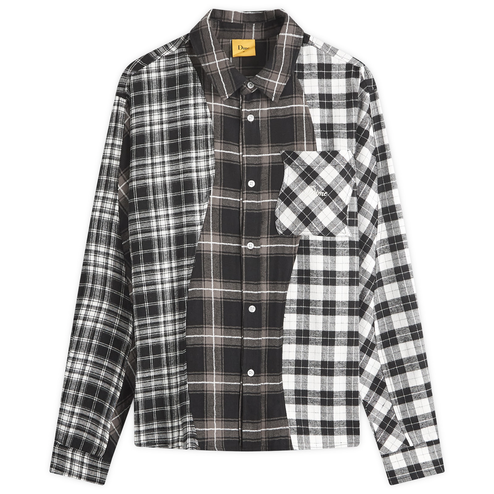 Dime Men's Lotus Vacation Shirt Vintage Black - Curated Menswear