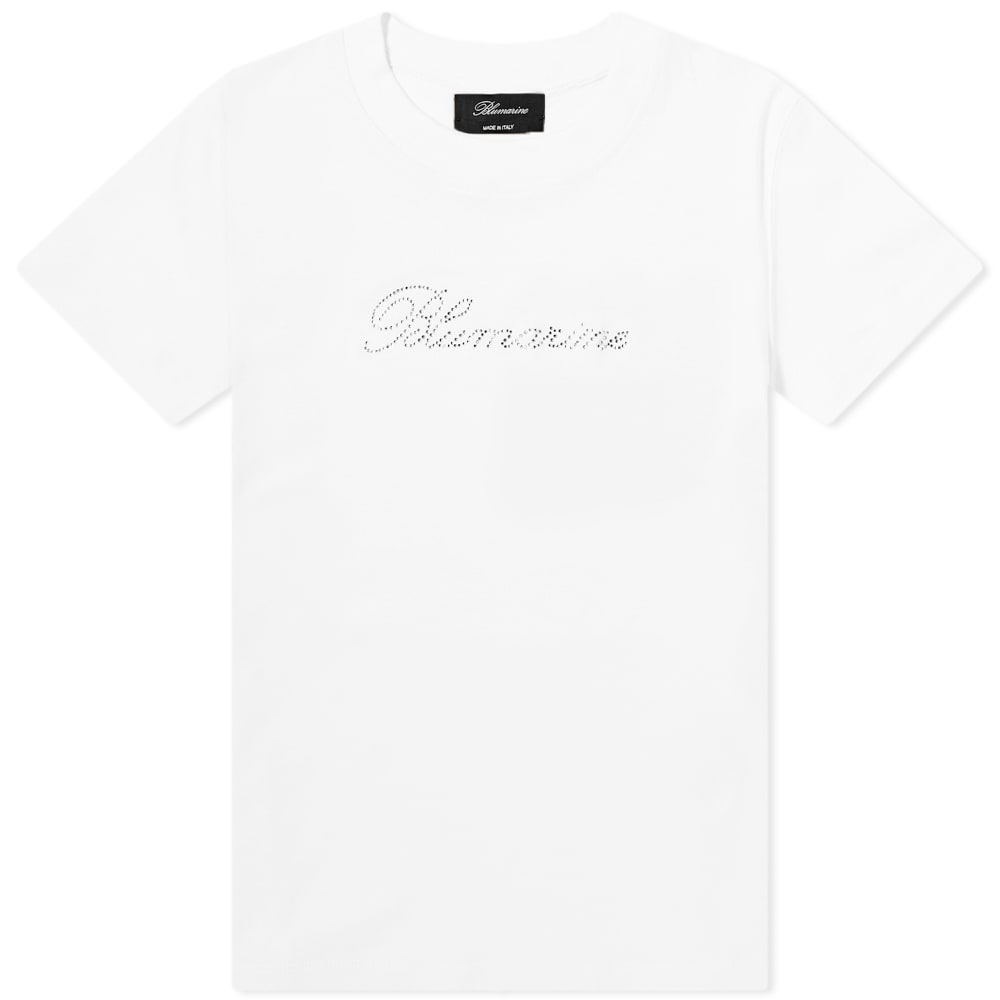 Blumarine Logo T-Shirt Bianco Naturale | END. (UK)