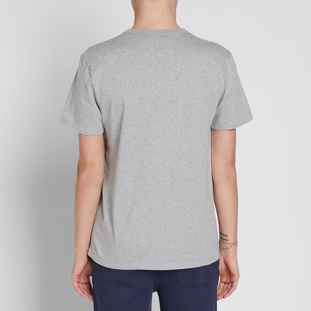 Maison Kitsuné Fox Head Patch Tee Grey Melange | END. (US)