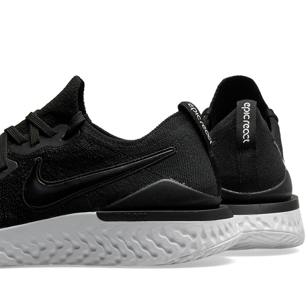 Epic react flyknit 2 black gunsmoke clearance