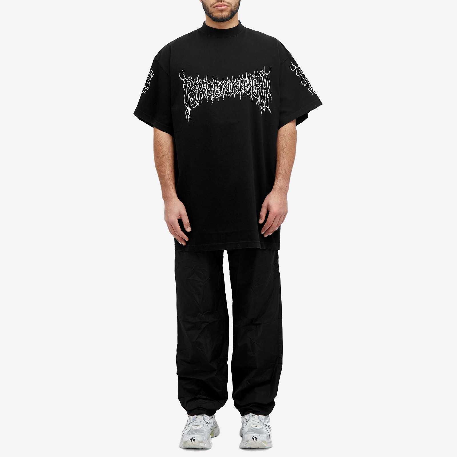 Balenciaga Men's Darkwave Tee Black/White | 739028-TPVN5-1070