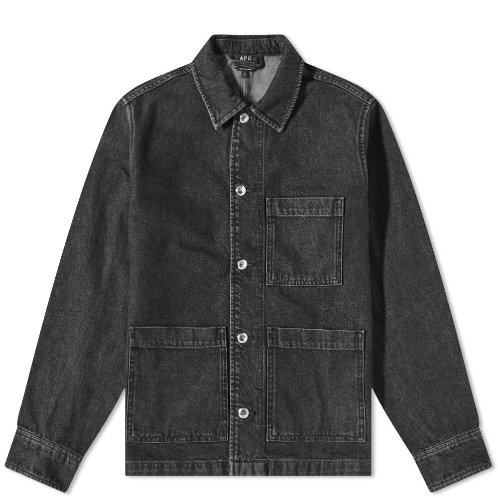 A.P.C Nathanael Denim Chore Jacket Faux Black END. (US)
