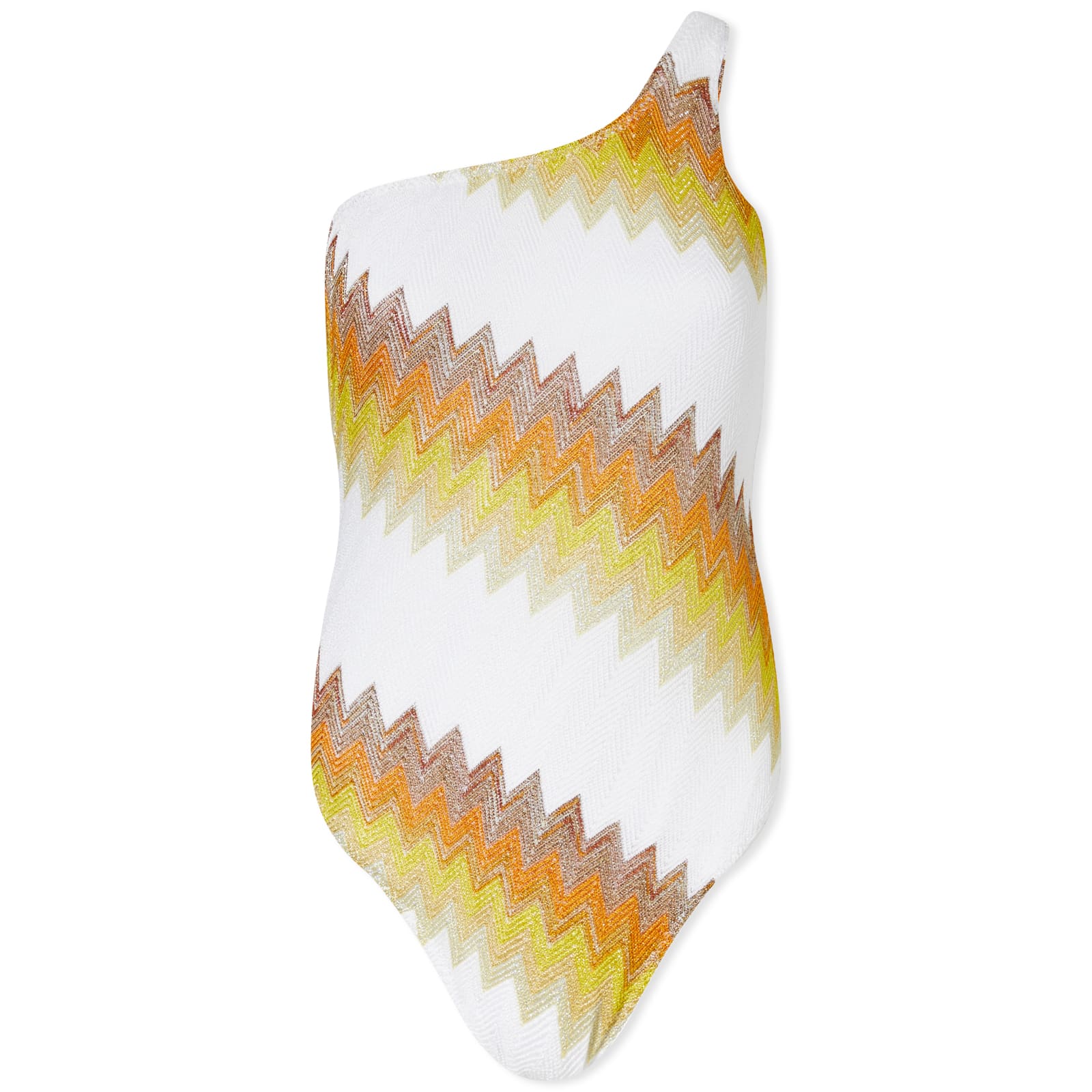 オールインワン・サロペット Missoni Multicolored Chevron Viscose One-Shoulder Short Short chevron viscose blend cover up