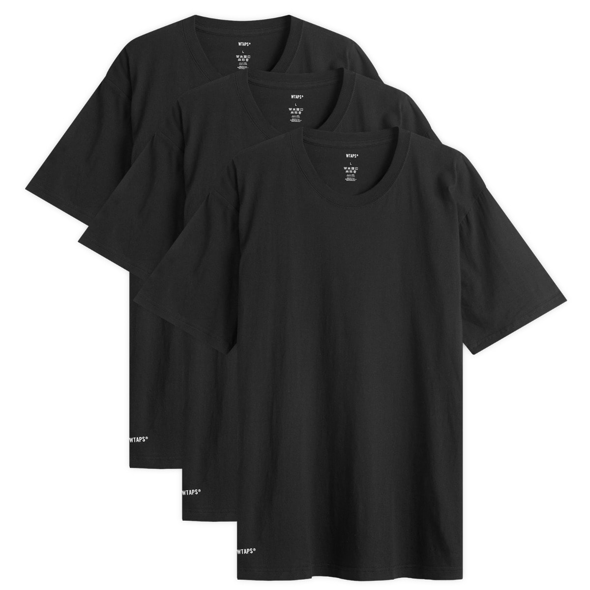 WTAPS Skivvies T-Shirt - 3-Pack Black | END. (TW)