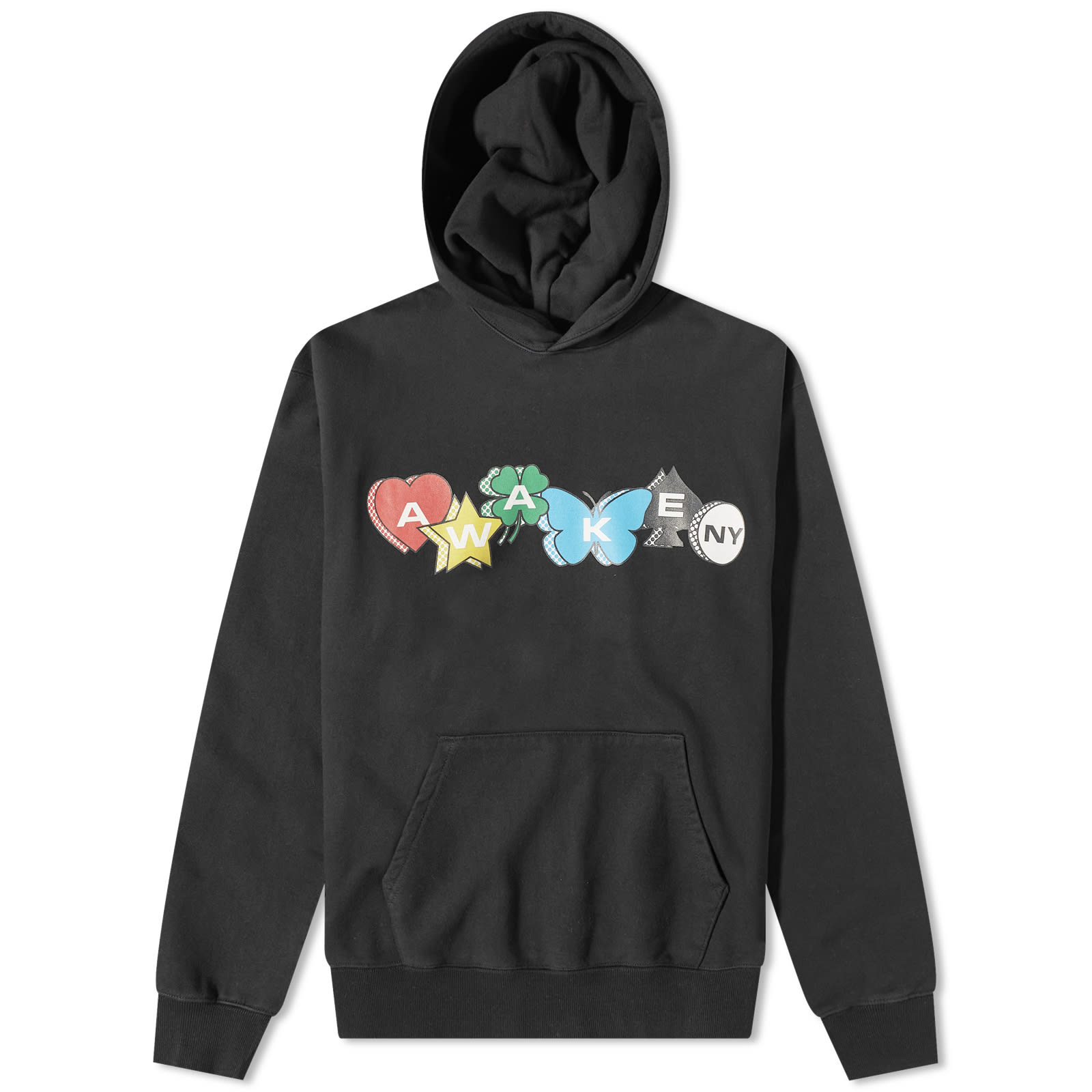 【AWAKE NY】PRINTED CHARM LOGO HOODIE STEEL BLUE Awake-NY-Printed-Charm-Logo-