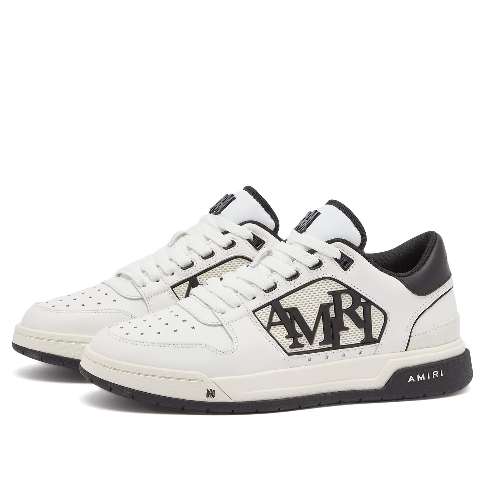 AMIRI Classic Low Sneaker White & Black | END.