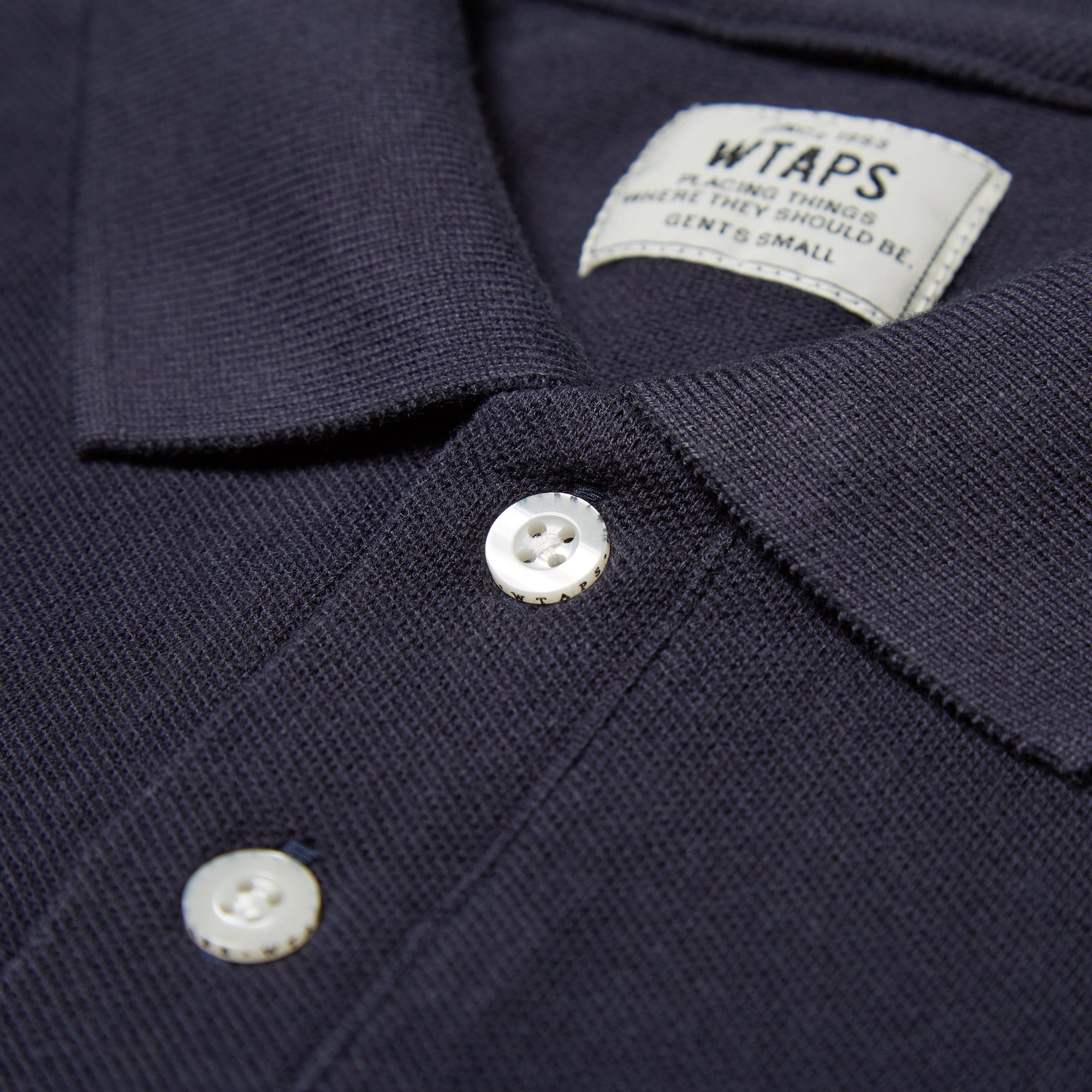 WTAPS Chief Polo Shirt Navy | END. (TW)