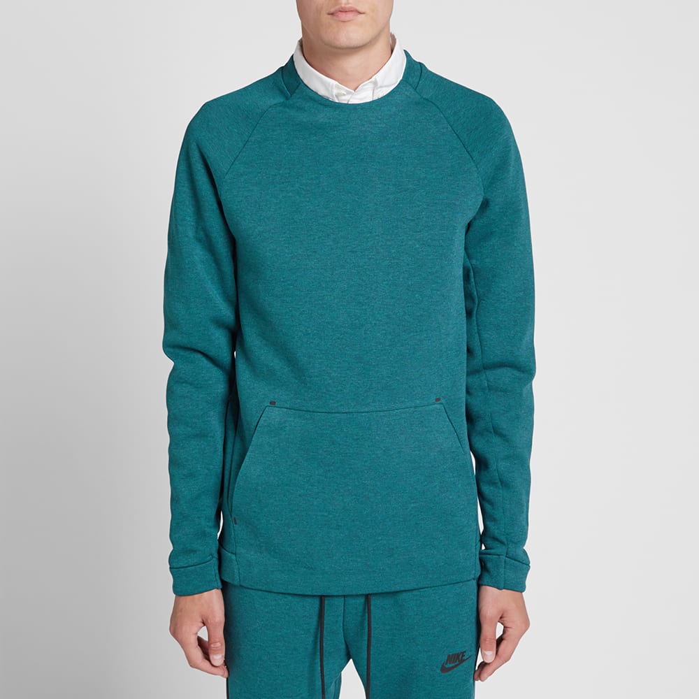 Nike Tech Fleece Plain Crew Midnight Turquoise END. (AU)