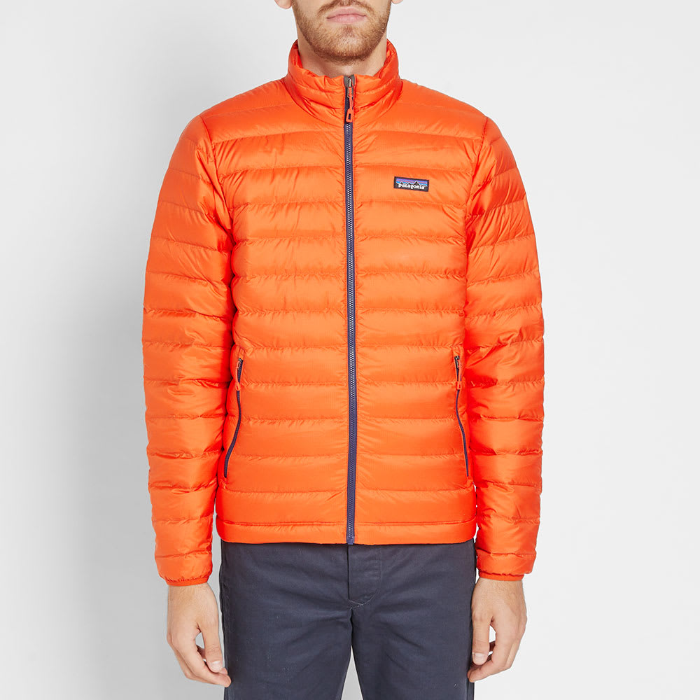 patagonia down sweater paintbrush red