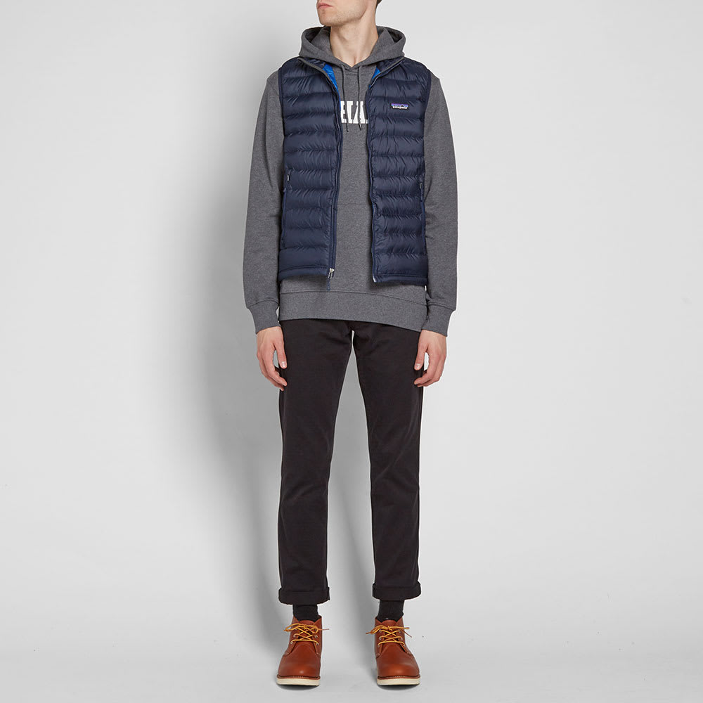 patagonia down sweater vest navy