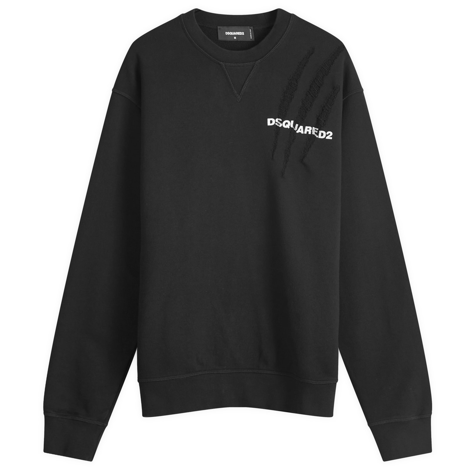 DSQUARED2| (S74GU0804 S25551 100) Dsquared2 DSQ2 Logo Sweatshirt Black | END. (US)