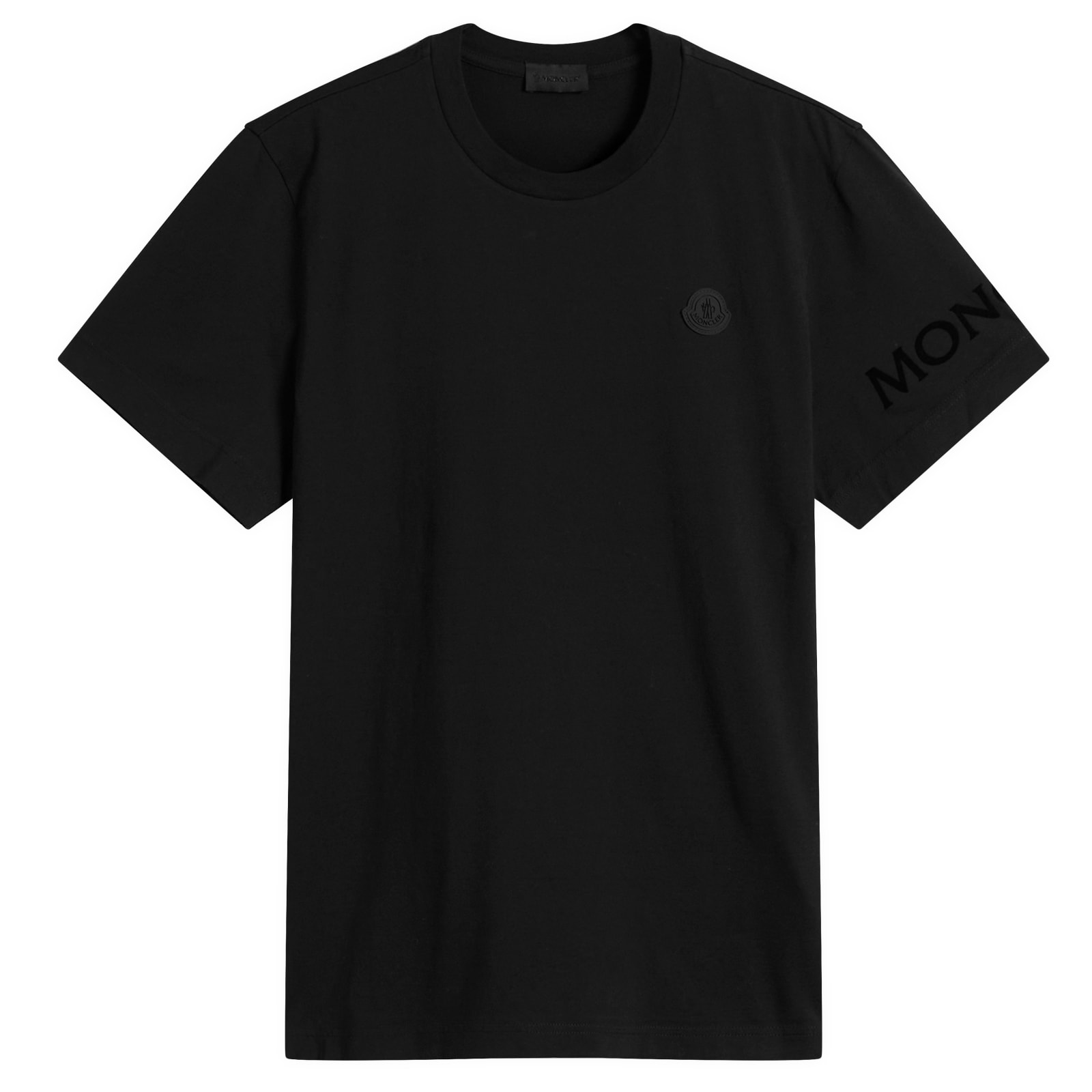 MONCLER｜SHORT-SLEEVED ROUND NECK T-SHIRTS (J1 093 8C000 Moncler Short Sleeve Cotton T-Shirt Black | END. (US)