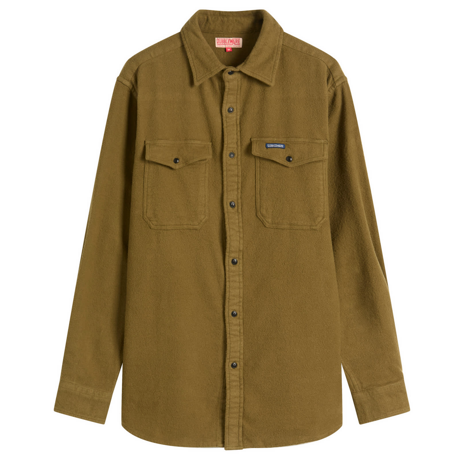 Dubbleware Men’s Notched Pocket Flannel Shirt Olive