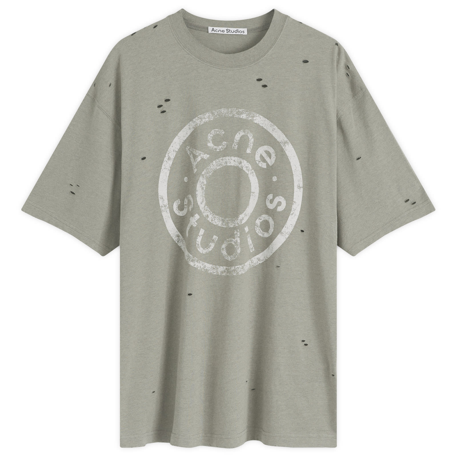 ★Acne Studios★ Logo relaxed fit short sleeve t-shirt moss Acne Studios - Logo t-shirt - Relaxed fit - Olive green