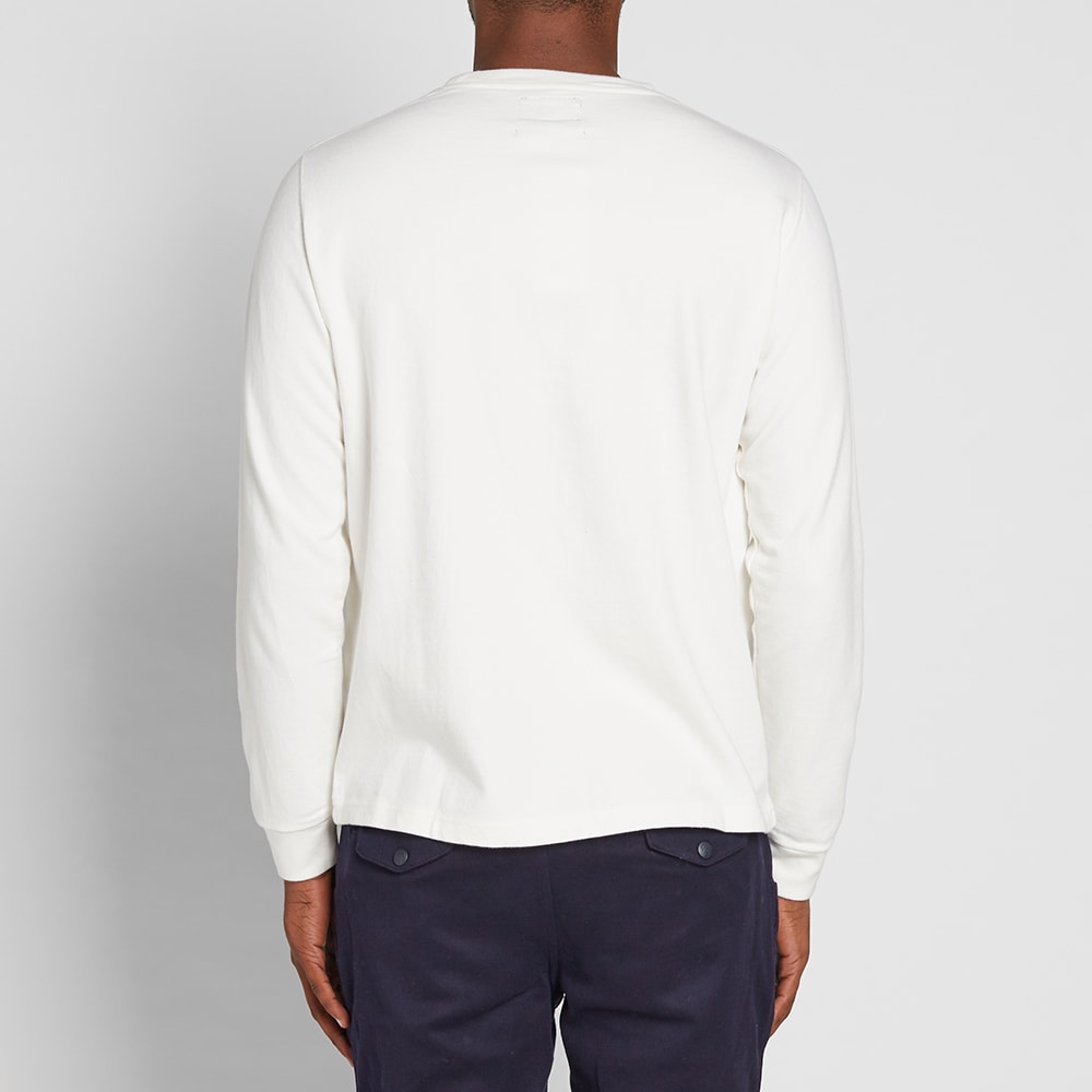 Beams Plus Long Sleeve Pocket Tee White 