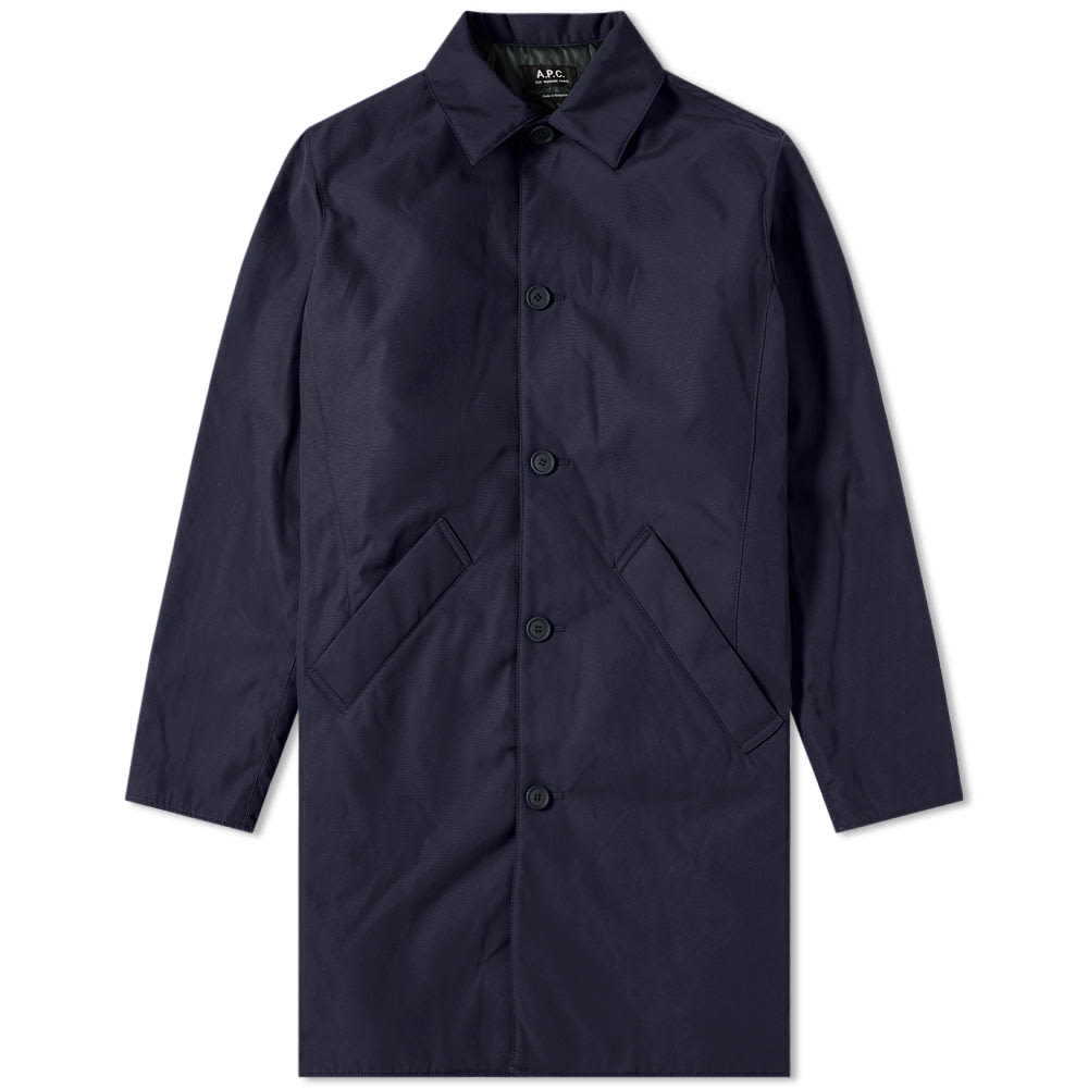 A.P.C. Alex Technical Car Coat Dark Navy | END.