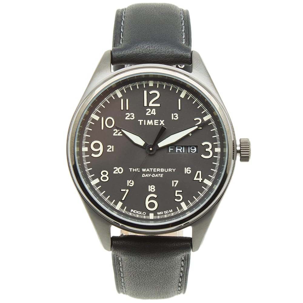 Timex Waterbury Traditional Day Date Watch Black END US 