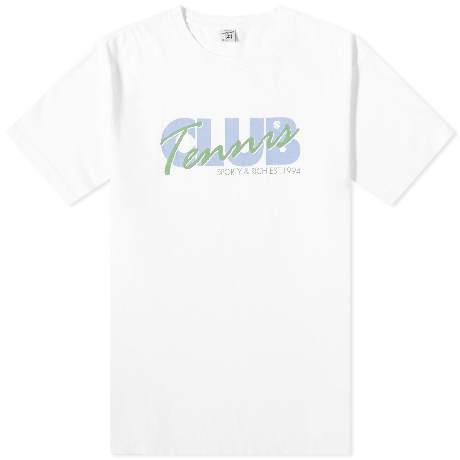 ★Sporty & Rich★ Agassi Short Sleeve T-Shirt White TS933WH T-Shirts – Sporty & Rich