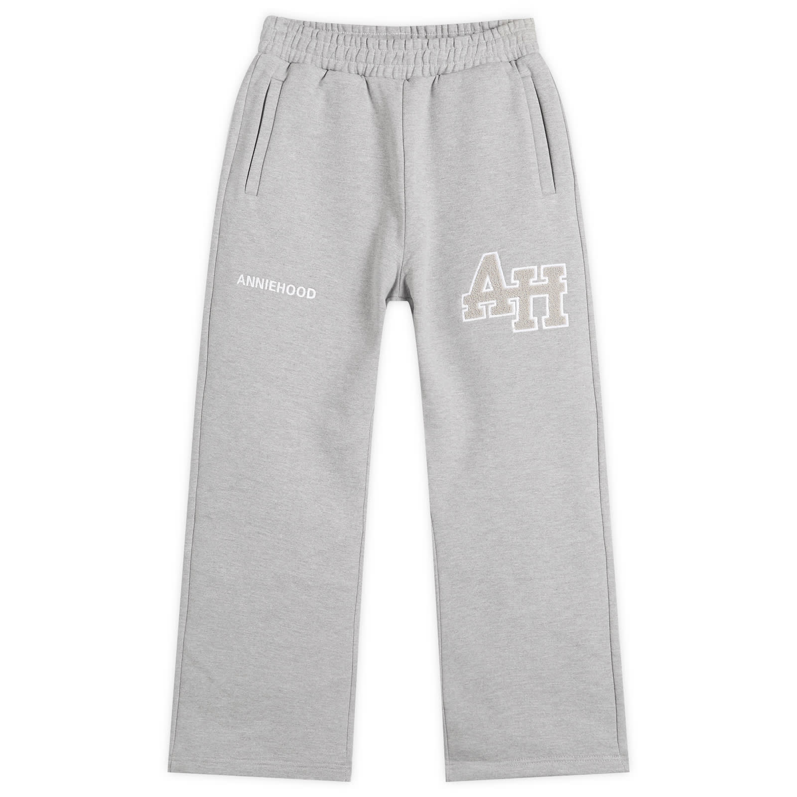 ANNIE HOOD Men’s College Straight-Leg Joggers Grey/Grey