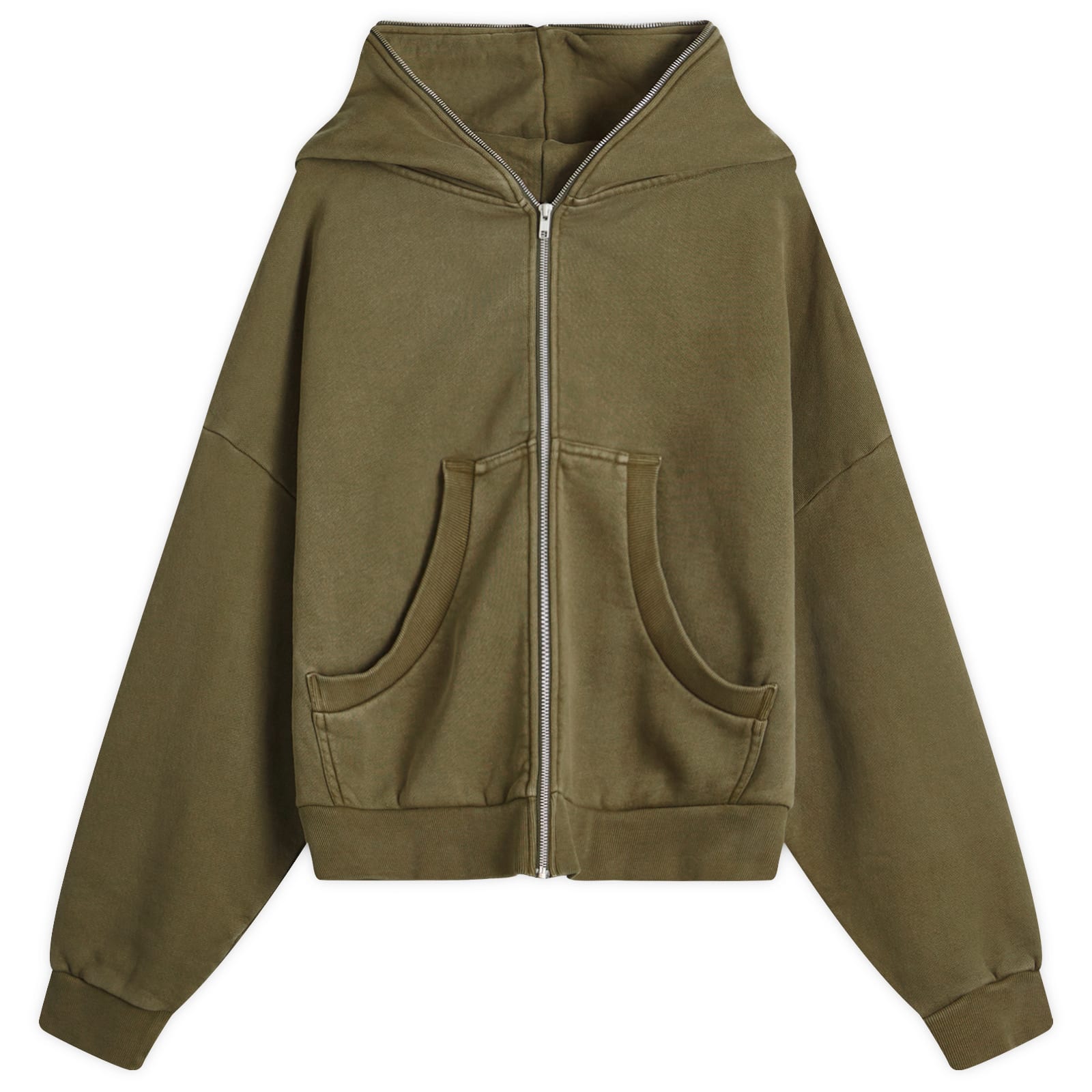 【Entire Studios】ETERNAL ZIP / MILITARY(ES2202MI) Entire Studios Men's Eternal Full- Zip Hoodie in Military