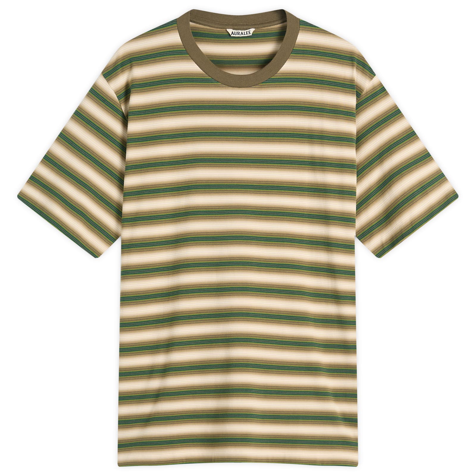 AURALEE GRADIENT STRIPE JERSEY TEE 5 茶 GRADIENT STRIPE JERSEY TEE - AURALEE Official Website